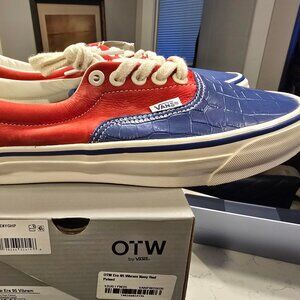 VANS OTW Era 95 Vibram Racing Red Navy Blue VN000E8YGHP Shoes Mens Size 9 NEW